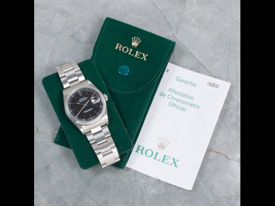 Ролекс (Rolex) Datejust 36 Oyster Nero Royal Black Onyx - Rolex Guarantee 16200